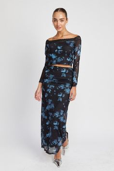 FLORAL SHEER MAXI SKIRT Mesh Maxi Skirt, Sheer Maxi Skirt, Maxi Skirt Style, Sheer Maxi Dress, Effortless Fashion, Simple Top, Floral Maxi Skirt, Women's Bottoms, Floral Midi Skirt