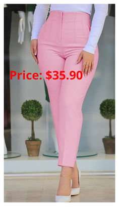 🌟💖Unlike ordinary pants, these intricately crafted pleats add a touch of luxury and sophistication to your outfit😍🌺 Buy now and stand out! 🛍️🌼 Solid Slim Fit Pants For Spring, Slim Fit Pants For Spring, Spring Slim Fit Straight Pants, Slim Fit Dress Pants For Spring, Elegant Straight Stretch Pants, Slim Fit Straight Pants For Spring, Trendy Non-stretch Pleated Bottoms, Trendy Pleated Non-stretch Bottoms, Elegant Stretch High-waisted Dress Pants