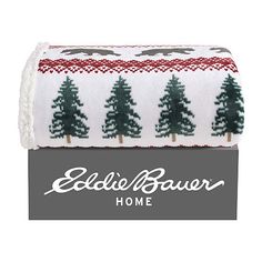 The Eddie Bauer best-selling plush throw collection is timeless and seasonless. Our plush fleece is extremely soft and cozy. Each iconic design reverses to Eddie's iconic faux shearling popcorn fleece for the ultimate warmth. Each throw is 50"x60", making it easily packable and perfect for travel. Packaged thoughtfully in a ribbon and insert card, ready for gifting. Available in multiple designs, sold separately. Machine washable for easy care.Features: Reversible, WashableFinishing Feature: ReversibleWarmth Factor: LightweightMeasurements: 60 Length/Inches, 50 Width/InchesBase Material: 100% PolyesterFilling Content: 100% NofillingCare: Machine WashDecor Styles: CasualMaterial: FleeceBed Cover Type: ThrowsCountry of Origin: Imported Eddie Bauer, Popcorn, Blankets & Throws, Icon Design, Red, Gifts, Color, Design