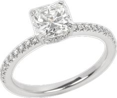 White Radiant Cut Gia Certified Diamond Ring, Radiant Cut White Diamond Ring With Center Stone, White Radiant Cut Diamond Ring With Center Stone, White Cushion Cut Diamond Ring With Vvs Clarity, Gia Certified White Diamond Ring, Gia Certified White Diamond Ring With Round Band, Platinum Solitaire Diamond Ring, Cushion Cut, Platinum Cushion Cut Solitaire Diamond Ring, Gia Certified White Cushion Cut Ring