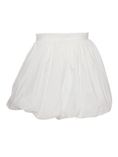 White taffeta balloon skirt for girls with reinforced waistband.Composition: 100% Polyester Lining 100% Cotton Tulle 100% Polyamide Kids Skirt, Balloon Skirt, Skirts For Kids, Zegna Shoes, Kenzo Kids, Skirt White, Stella Mccartney Kids, White Shop, White Skirts