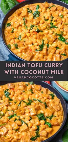 Indian Tofu Curry with Coconut Milk Indian Tofu, Curry With Coconut Milk, Homestead Recipes, Curry Recipes Vegetarian, Pudding Chia, Tofu Curry, Coconut Milk Recipes