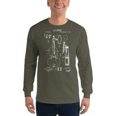 Cello Patent Long Sleeve Shirt that will certainly make a perfect gift for your friend or loved one. Awesome design for passionate people. Quality shirts and fast processing of all orders 24/7, I answer all question quickly and my main focus is on customer satisfaction.If there's anything you want to ask go ahead and send me a message.  If you need any other type of shirt (ladies, v neck, polo, long sleeve or hoodie) just write to me and I'll make it for you, no problemo. If you need a shirt qui Long Sleeve Cotton Shirt For Concert, Pre-shrunk Long Sleeve Band Merch Shirt, Music-themed Long Sleeve Cotton Top, Music-themed Cotton Long Sleeve Top, Long Sleeve Screen Print T-shirt Gift, Long Sleeve Screen Print T-shirt As Gift, Graphic Print Long Sleeve Shirt As Gift, Long Sleeve Cotton Shirt As Gift, Cello Player