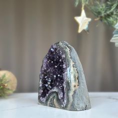 This is a unique Amethyst with unusual druzy cave formations on one side. The stone you will receive is the exact one as in the picture. ✧ MEASURES: Width: 4.5 in x Height: 4.5 in. Weight 1.7 lb (784 gr) Handmade Amethyst Geodes Gift, Large Spiritual Geode Gift, Amethyst Geodes Gemstone Gift, Amethyst Geodes Raw Stone As Gift, Amethyst Raw Stone Geodes As Gifts, Amethyst Geode Raw Stone Gift, Unique Amethyst Geodes As Gift, Healing Amethyst Geodes, Unique Purple Geodes For Gifts