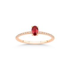 14k Rose Gold Ring, Ruby Gemstone, Classic Beauty, Conflict Free Diamonds, Gold Gold, Oval Cut, Rose Gold Ring, Gold Ring, Wedding Rings Engagement