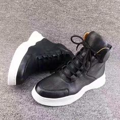 GENUINE DEER SKIN HIGH TOP SNEAKERS-Shoes-Pisani Maura-Pisani Maura Skin Line, Cow Skin, Deer Skin, Hi Top, Pop Rock, Winter Shoes, Sneakers Black, Winter Boots, Air Jordan Sneaker