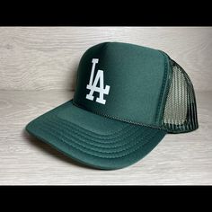 Handmade Brand New La Trucker Otto Cap Adult Sz Handmade Brand, Hats Snapback, Dark Green, Trucker Hat, Angeles, Man Shop, Brand New, Hats, Green