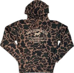 Camouflage Fleece Hoodie With Drawstring Hood, Camouflage Hoodie With Drawstring For Outdoor Activities, Khaki Hoodie With Drawstring Hood For Outdoor, Brown Cotton Hoodie For Outdoor, Outdoor Brown Cotton Hoodie, Camouflage Fleece Hoodie For Outdoor, Khaki Hoodie With Kangaroo Pocket For Outdoor, Outdoor Camouflage Fleece Hoodie, Brown Hoodie With Drawstring For Outdoor