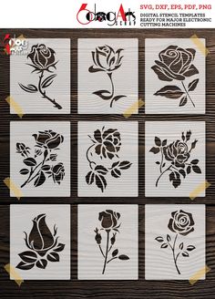 the stencils are designed to look like flowers