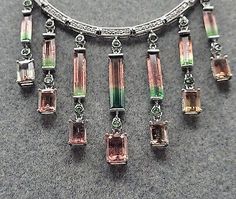 Italy Necklace, Watermelon Tourmaline, Fine Jewellery Necklace, Tourmaline, Watermelon, Jewelry Necklace Pendant, Diamond Necklace, Jewelry Watches, Fine Jewelry