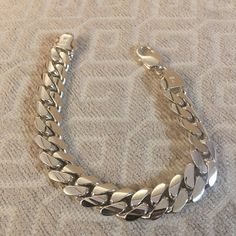 10mm,8inches,solid 999 pure silver hand made cuban link Cuban Link, Pure Silver, Mens Bracelet, Favorite Jewelry, Cocoa, Bangle Bracelets, Silver Bracelet, Hand Made, Jewelry Bracelets