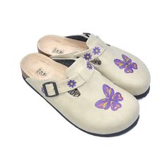 COLORED BUTTERFLY Printed Comfortable Women's Clogs by AgataAlessa on Etsy Spring Ortholite Insole Slip-on Clogs, Colored Butterfly, Clogs For Women, Clogs And Mules, Women's Clogs, Gifts For Dentist, Blank Paper, Foot Health, Printing Ink