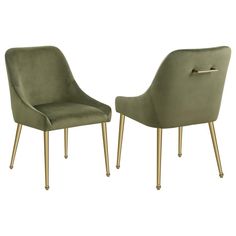 Mayette - Parsons Wingback Dining Side Chair (Set of 2)  Mayette - Upholstered Side Dining Chair (Set of 2) - Ivory 22.5"W x 25.5"D x 34.5"H - 18.37 lb  Mayette - Upholstered Side Dining Chair (Set of 2) - Olive 22.5"W x 25.5"D x 34.5"H - 18.37 lb  Mayette - Upholstered Side Dining Chair (Set of 2) - Cognac 22.5"W x 25.5"D x 34.5"H - 18.37 lb Contemporary Chairs, Coaster Furniture, Upholstered Side Chair, The Embrace, Chair Types, Velvet Dining Chairs, Furniture Dining Chairs, Side Chairs Dining, Upholstered Dining Chairs