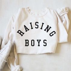 Raising Legends, Cricut Clothing, Son Outfits, Mothers Of Boys, Sweatshirt Ideas, Clothing Projects, Raising Girls, Shirt Company