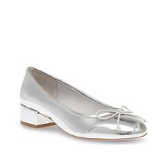 Steve Madden-Cherish Pump Freshen up your collection with the Cherish pump from Steve Madden. This ballet flat-inspired pair finishes off formal looks with adorable ease. Back 2 School, Silver Pumps, Love Only, Trending Sneakers, School Shopping, Formal Looks, Athletic Fashion, Ballet Flat, New Shoes