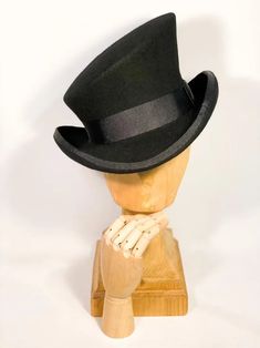 Moda Steampunk, Hat Blocks, Asymmetric Top, Crown Heights, Quality Hats, Asymmetrical Tops, Top Hat, Hat Sizes, Tattoo Studio