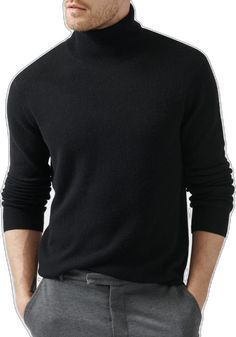 Black Recycled Cashmere Turtleneck Sweater | Men's Sweater by ATM Anthony Thomas Melillo Cashmere Turtleneck, Mailing List, Turtleneck Sweater, Black Sweaters, Take A, Look At, Cashmere, Turtle Neck, Wardrobe