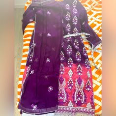 18 Chest. Brand New. Perfect For Eid. Comes With Shalwar And Dupatta Shalwar Kameez, Pink Purple, Pink Ladies, Womens Dresses, Brand New, Purple, Pink, Dresses, Women Shopping