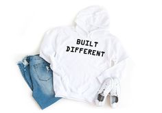 Built Different Unisex Hoodie | Comfort Blend for Unique Souls | Ideal for Individuals Who Embrace Uniqueness | Perfect for Free Spirits Built Different, Free Spirit