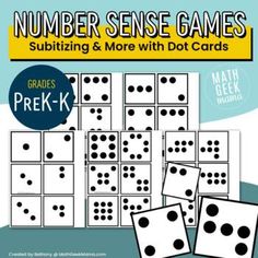 Looking for some super simple ways to increase number sense in your kiddos? These dot cards can be used for SO many different games, helping kids to visualize quantities, learn addition and subtraction and compose and decompose numbers. Included in this download are 32 dot cards, representing the numbers 1-9. Plus it includes blank cards so you can create your own to add to the collection, creating even more games and challenges. Also included is a list of 10 different games you can play with th Number Sense Games, Compose And Decompose Numbers, Toddler Math, Partner Games, Math Geek, Math Journals, Number Sense, Different Games, Game App