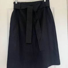 Linen A-Line Skirt With Tie Waist. New With Tags! Black Linen, A Line Skirt, A Line Skirts, Waist Skirt, J Crew, Womens Skirt, A Line, Size 6, Skirt