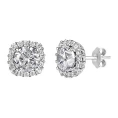 You'll love the elegant style of these cubic zirconia halo stud earrings from PRIMROSE. You'll love the elegant style of these cubic zirconia halo stud earrings from PRIMROSE. Diameter: 10 mm Backings: post Nickel free Metal: sterling silver Packaging: boxed Size: One Size. Color: White. Gender: female. Age Group: adult. Anniversary Halo Cluster Earrings With Cubic Zirconia, Formal Cluster Earrings With Halo Setting In Cubic Zirconia, Formal Cluster Earrings With Cubic Zirconia And Halo Setting, Dazzling Cubic Zirconia Cluster Earrings With Halo Design, Formal Cluster Earrings With Halo Setting And Cubic Zirconia, Cubic Zirconia Cluster Earrings With Halo Design For Anniversary, Fine Jewelry Bridal Earrings With Halo Setting, Dazzling Cubic Zirconia Cluster Earrings With Halo Setting, Dazzling Bridal Earrings With Cubic Zirconia Halo Setting