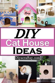 diy cat house ideas that are easy to make and great for small cats or kittens