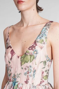 Linen/flax, 52% , Silk, 48% Floral Print Linen V-neck Top, V-neck Linen Tops With Floral Print, Fitted Floral Print Linen Top, Fitted Linen Top With Floral Print, Elegant Floral Print Tops For Garden Party, Australian Swimwear, Boho Chic Design, Yellow Shirt, Zimmermann Dress