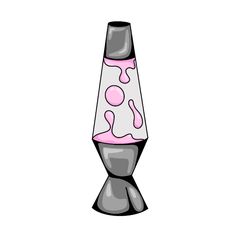 a black and white vase with pink spots on it's side, sitting in front of a white background