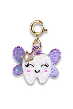 This Gold Tooth Fairy charm is one sweet tooth and gift to hide under her pillow! Nice Pens, Gold Tooth, Fairy Charms, Russian Dolls, Gold Teeth, Daisy Charm, Indie Room