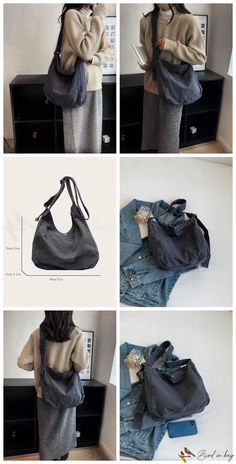 BirdinBag – Versatile Adjustable Strap Hobo Bag – Embrace Minimalist Style – Bird in Bag Everyday Solid Canvas Backpack, Solid Color Everyday Canvas Backpack, Casual Portable Canvas Crossbody Bag, Trendy Portable Canvas Bag For Everyday Use, Trendy Gray Bag For Daily Use, Versatile Everyday Portable Satchel, Casual Portable Shoulder Bag For Everyday Use, Casual Everyday Portable Satchel, Casual Everyday Use Satchel