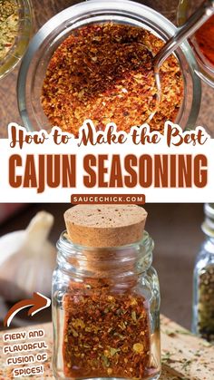 Cajun Seasoning Recipe Cajun Spice Recipe, Cajun Seasoning Recipe, Man Recipes, Homemade Cajun Seasoning, Cajun Spice, Spice Blends Recipes, Cajun Dishes