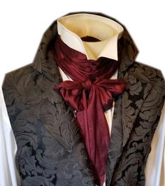 Hey, I found this really awesome Etsy listing at https://www.etsy.com/listing/853247698/extra-long-wine-silk-regency-brummel Regency Mens Fashion, Cravat Tie, Ascot Ties, Adaptive Clothing, Dupioni Silk, Burgundy Color, Black Silk, Wine Red, Necktie