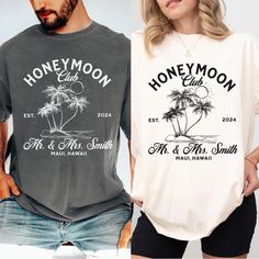 Mr and Mrs Shirts, Custom Couples Honeymoon Vacation Shirts, Just Married Shirt, Hubby Wifey Shirt, His and Hers Shirts, Honeymoon Vibes Tee Unisex Comfort Colors 1717 Tshirt Mr And Mrs Shirts, Mrs Shirts, Honeymoon Vibes, Hubby Wifey Shirts, Wifey Shirt, Married Shirt, Honeymoon Vacations, Mrs Shirt, Vacation Shirts