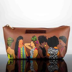 If you're looking for a vibrant, energetic way to store all of your on-the-go cosmetics, then the Pardon My Fro Women Faux Leather Squad Cosmetic Bag is perfect for you! Constructed from high-quality faux pebbled leather and with gold-tone hardware, this cosmetic bag looks as good as it performs. The bold colors make it easy to find in the depths of your handbag and ensures that your cosmetics are always within reach. And since it features an interior zip pocket and two slip pockets, you can mak Blue Cosmetic, Beauty And The Beast Rose, Mini Makeup Bag, Green Lipstick, Clear Makeup Bags, Printed Makeup Bag, Cosmetic Bag Set, Canvas Cosmetic Bag, Burberry Classic