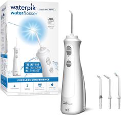 #ad Amazon.com: Waterpik Cordless Pearl Rechargeable Portable Water Flosser for Teeth, Gums, Braces Care and Travel with 4 Flossing Tips, ADA Accepted, WF-13 White : Health & Household Braces Care, Beauty Gift Guide, American Dental Association, Holiday Beauty, Dental Floss, Oral Hygiene