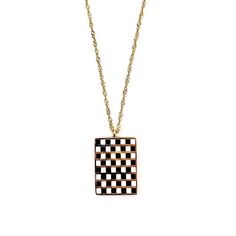 Stand out from the crowd in the Checker Board Necklace and show off your impeccable sense of style. Crafted with 18K gold, this waterproof trendy necklace adds a chic element to your look while also perfect for layering with other necklaces. • Length: 16" + 2" extender chain• 18k Gold plated waterproof necklace chain • Gold plated brass pendant• Hypoallergenic Waterproof Necklace, Necklaces Length, Checker Board, Trendy Necklace, Trendy Necklaces, Chain Gold, Brass Pendant, Chic Boutique, Necklace Chain