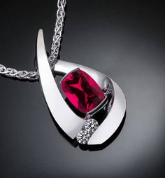 ruby necklace ruby pendant July birthstone white sapphires White Gold Ruby Necklace With Diamond Cut, White Gold Ruby Necklaces With Brilliant Cut, White Gold Ruby Necklace With Brilliant Cut, Exquisite Platinum Pendant Jewelry, Modern Gemstone Necklace For Anniversary, White Gold Ruby Jewelry Gift, Modern Diamond Square Pendant Jewelry, Modern White Gold Square Pendant Jewelry, Modern Square Pendant Jewelry For Anniversary