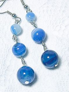 This Dangle & Drop Earrings item by CynthiaLynnJewelry has 5 favorites from Etsy shoppers. Ships from Murfreesboro, TN. Listed on May 13, 2024 Blue Agate Dangle Jewelry, Blue Agate Earrings As A Gift, Handmade Blue Agate Earrings, Handmade Bracelets Tutorial, Fancy Casual, Ring Pictures, Blue Plates, Beaded Dangle Earrings, Bracelet Tutorial