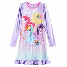 My Little Pony Long Sleeve Nightgown Pajama  Girl Size 6 Infants, Toddlers, & Kids Size (approx) Alpha Height in Inches Weight in lbs Age Chest in Inches Waist in Inches 0-3m   up to 22" up to 11 lbs 0-3 mos     3-6m   22-25" 11-15 lbs 3-6 mos     6-9m   25-27" 15-18 lbs 6-9 mos     9-12m   27-29" 18-22 lbs 9-12 mos     12-18m   27-31" 18-26 lbs 12-18 mos     18-24m   29-33" 22-29 lbs 18-24 mos     2T   31-34" 26-29 lbs 1-2 yrs 20½" 20" 3T   34-38" 29-33 lbs 2-3 yrs 21" 20½" 4T   38-42" 33-37 lb Toddler Nightgown, My Little Pony Backpack, Long Sleeve Nightgown, Girls Nightgown, Pinkie Pie, Gowns Online, Twilight Sparkle, Big Fashion