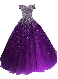 Glam Sequins Off the Shoulder Ball Gown Sweetheart Gowns Vestidos Color Uva, Quinceañeras Dresses, Robes Quinceanera, Purple Quinceanera, Prom Dress Pictures, Modern Dresses, Quinceanera Ideas, Quinceanera Dress, Gothic Wedding