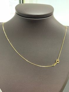 Hi Everyone on Etsy! This listing is for 1 strand of chain only. Items Details -14KGoldplated -Lead and Nickel Free -Clasp : Spring Ring -Chain Style : Box Chain -Length : 23.6 Inches -Thickness: 0.6mm This is a very simple charming chain, a fine chain and perfect for that minimalist look Please avoid chemical solutions, perfumes, excessive sweat, seawater and/or pool water. Salt water and chlorine can damage your jewelry. Chlorine can damage and discolor metals that are alloyed with the gold an Snake Chain Link Necklace With Box Chain For Gift, Yellow Gold Snake Chain Necklace For Jewelry Making, Delicate Snake Chain Necklace For Anniversary, Anniversary Snake Chain Necklace, Anniversary Delicate Snake Chain Necklace, Snake Chain Necklace With Adjustable Chain For Anniversary, Anniversary Necklace With Adjustable Snake Chain, Box Chain Necklace, Style Box