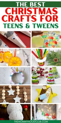 Easy DIY Christmas crafts and activities for tweens and teens this holiday season! These crafts are fun and cute, perfect for teenagers or older kids. Whether they want to make some decorations, ornaments or even a handmade gift- this list has it all. Christmas Crafts For Teens, Christmas Crafts And Activities, Easy Diy Christmas Crafts, School Holiday Crafts, Yarn Pumpkins, Christmas Party Ideas For Teens, Diy Nautical, Easy Homemade Christmas Gifts, Christmas Party Crafts