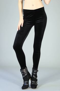 90's Pitch Black Grunge Velvet Leggings - silky and soft, full ankle length, and plenty of stretch for a great fit. Care: Machine wash cold w/ like colors. Tumble dry low heat. One Size fits most (2-10). 90%/10% Poly/Spandex Made in Philadelphia, PA. Black Grunge, Fashion Leggings, Pitch Black, Velvet Leggings, Womens Leggings, Philadelphia Pa, Leggings Fashion, 90s Fashion, Women's Leggings