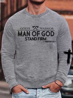 Men S Man Of God Timothy 6 11 Sweatshirt Shipping from the US. Easy 30 day return policy, 100% cotton, Double-needle neck, sleeves and hem; Roomy Unisex Fit. Male T Shirts Design, New T Shirt Designs For Men, Christian Tshirt Designs, Gospel Clothing, Christian Clothing Men, Jesus Apparel, Subaru Levorg, Christian Hats, Man Of God