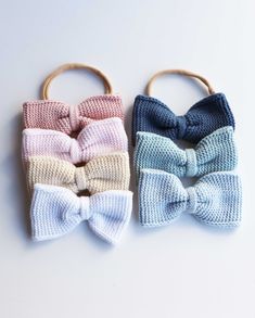 Introducing our Chic Knit Tuxedo Bow Headband for Babies: the perfect accessory to add a touch of charm to your little one's outfits. This knitted tuxedo bow, hand-sewn onto a soft headband in a light brown shade, ensures both comfort and style for your baby. - 100% cotton - Hair Bow: 4 inches (10 cm) W x 2 inches (5 cm) L - Available in 7 different colors This chic bow seamlessly combines with Mi Lucero brand knits, offering a coordinated and elegant look. Perfect for all ages, it’s an essential addition to your accessory collection. Pictures by Brooke Blane and Mi Lucero Knit Baby Headband, Knit Bow, Crown Party, Cotton Hair, Brown Shade, Soft Headbands, Velvet Hair, White Headband, Bow Holder