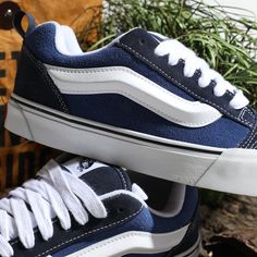 Vans Knu Skool 'Navy' VN0009QCNWD (SNKR/Retro/Skate/Casual/Unisex/Low Top/Non-Slip/Wear-resistant) Navy Casual Vans Sneakers, Casual Navy Vans Sneakers, Navy Low-top Vans Skate Shoes, Navy Vans Skate Shoes For Streetwear, Casual Navy Vans Skate Shoes, Navy Casual Sneakers For Skateboarding, Navy Casual Skate Shoes For Streetwear, Casual Navy Skate Shoes For Streetwear, Navy Lace-up Casual Skate Shoes