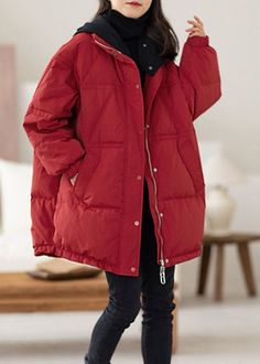 Plus Size Red Hooded Patchwork Duck Down Puffers Jackets WinterFabric: 90% Duck DownSize & Fit: Fit: This garment fits true to size.Length: Size 4XL measures 32.76"from shoulder to hemBust: Great for any cup size. Waist: Loose Fit. Comfortable room throughout midsection.Hip: Loose Fit - room for hips. Hand Wash Cold. Red Puffer, Jackets Winter, Comfortable Room, Duck Down, Cup Size, Down Jacket, Duvet, Puffer, Winter Jackets