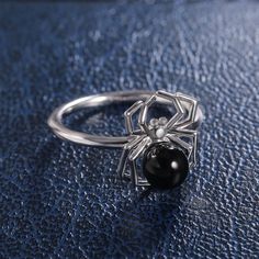 Rings-Creative Gothic Black Belly Spider Animal Ring Funny Fashion Party Accessories For Boy Girl Punk Hip Hop Halloween Jewelry GiftModel Number:1005001979408051 Spider Animal, Gothic Spider, Spider Ring, Pet Spider, Popular Aesthetic, Indie Clothes, Grunge Accessories, Girl Punk, Egirl Outfits