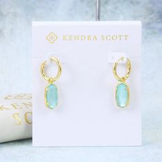 Kendra Scott Ellie Huggie Earrings Color Bar Combinations. We Will Accept Reasonable Offer, But No Offer Will Be Accepted For Bundle Deals, All Bundles Will Have 15% Discount Apply Automatically. - Light Blue Illusion - Gold Plated Over Brass - Approx. 1” Drop X 0.38” W - French Wire - Birthstone: March Brand New With Dust Bag And Cardholder Due To The Flection, The Drop Middles May Vary Slightly From The Picture Shown Illusion Earrings, March Colors, French Wire, Huggie Earrings, Kendra Scott Jewelry, Earrings Color, Huggies Earrings, Kendra Scott, Earrings Gold